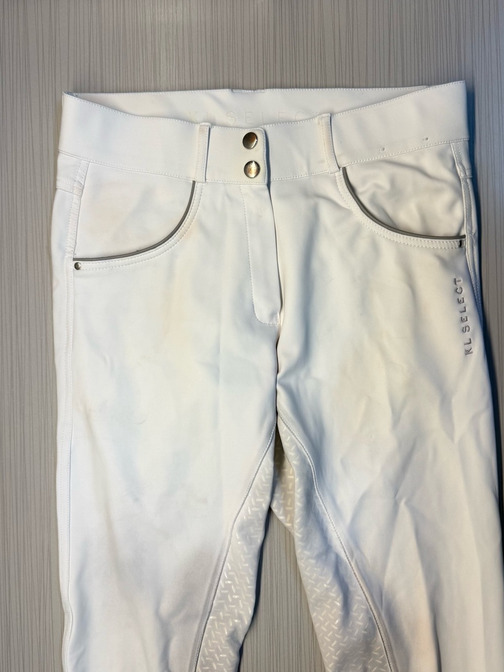 KL Select White Women's Performance Equestrian Riding Breeches